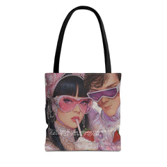 🇺🇸 “Rebellion Tastes Like Strawberries and Dial-Up” Tote Bag |「反逆の味はストロベリーとダイヤルアップ」トートバッグ