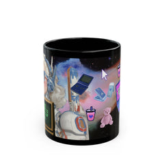 🇺🇸“This Planet is Ghetto AF LOL” – 11 oz Black Ceramic Mug