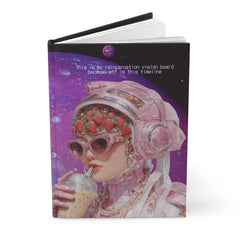 🇺🇸 "Reincarnation Vision Board Hardcover Notebook — For When This Timeline Feels Like a Cosmic Clerical Error"