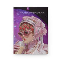 🇺🇸 "Reincarnation Vision Board Hardcover Notebook — For When This Timeline Feels Like a Cosmic Clerical Error"
