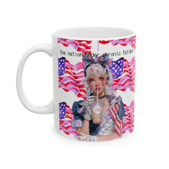 🇺🇸"One Nation Under Chronic Fatigue"- 11oz Ceramic Mug