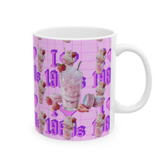 🇺🇸 "Serving Strawberry Milkshake Energy Since 1987"- 11oz Ceramic Mug