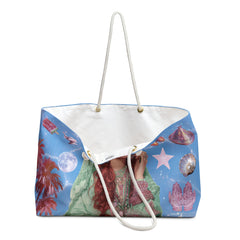 Fatine, Zagora 2006, Weekender Beach Bag — Celestial Pink Moroccan Tote