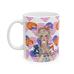 🇺🇸 “Pumpkin pie tastes better under surveillance” – 11oz Ceramic Mug