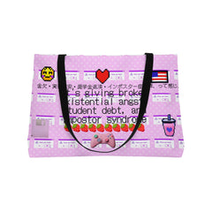 🇺🇸It’s Giving Existential Angst Weekender Bag 🍓|🍓 「イッツ・ギビング・エグジステンシャル・アングスト」ウィークエンダーバッグ 🍓