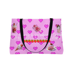🇺🇸 Pixel Hearts & Strawberry Dreams Tote Bag- ピクセルハートのウィークエンダー