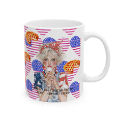 🇺🇸 “Pumpkin pie tastes better under surveillance” – 11oz Ceramic Mug