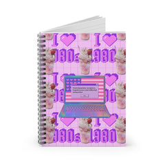 🇺🇸 “Fried Dopamine Receptors” Notebook | I ♥ 1980s Edition
