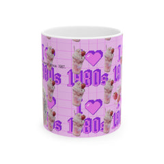 🇺🇸 "Serving Strawberry Milkshake Energy Since 1987"- 11oz Ceramic Mug