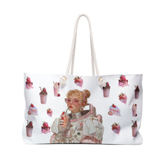 🇺🇸 Weekender Beach Bag – “Cosmic Strawberry Shake” Edition | ウィークエンダー・ビーチバッグ –「コズミック・ストロベリー・シェイク」エディション