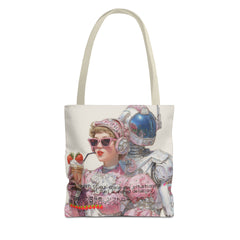 🇺🇸 “Launch of our space-age situationship” Tote Bag | 「ジェット燃料と共有された妄想で飛び立つ、私たちの宇宙時代ロマンス」トートバッグ