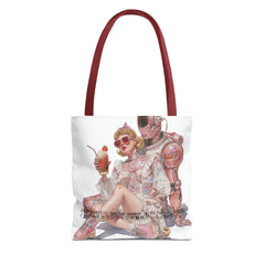 🇺🇸 “Intergalactic Asylum Seeker with her AI Daddy” Tote Bag | 「AIダディと宇宙難民ガール」トートバッグ