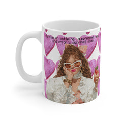 🇺🇸 “Caffeine & Chronic Survival Mode” 11oz Mug