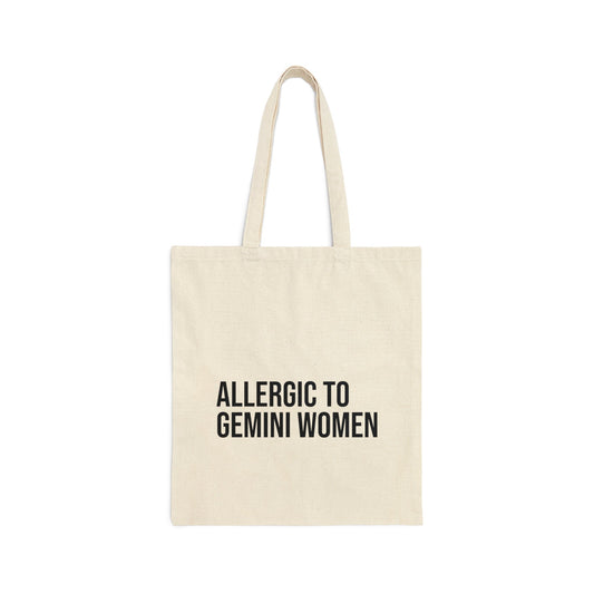 Allergic to Gemini Women Tote Bag - Existential Quotes