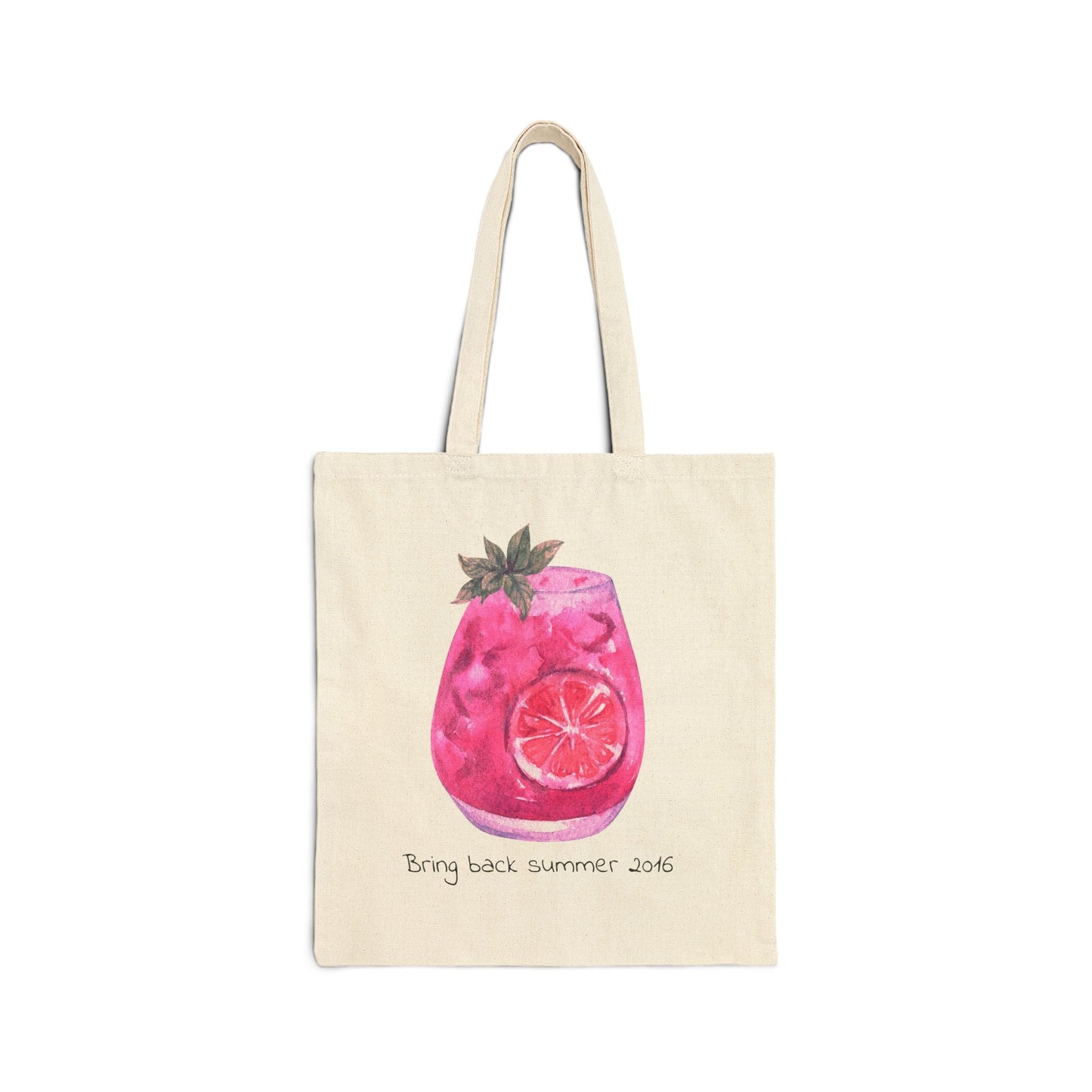 Bring Summer 2016 Back Cotton Canvas Tote Bag - Existential Quotes