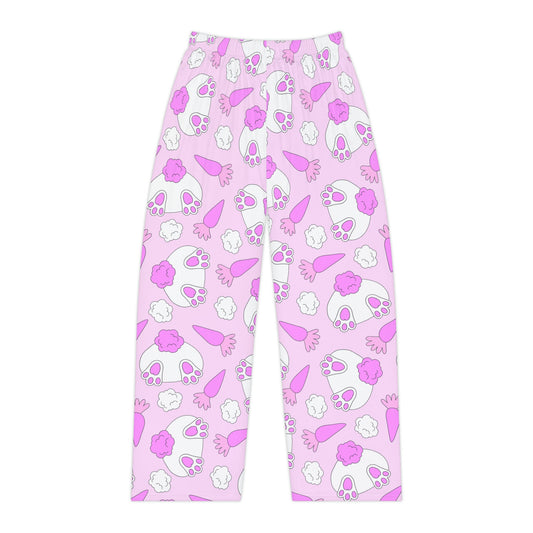 Easter Bunny and Carrot Women's Pajama Pants (AOP) - Existential Quotes