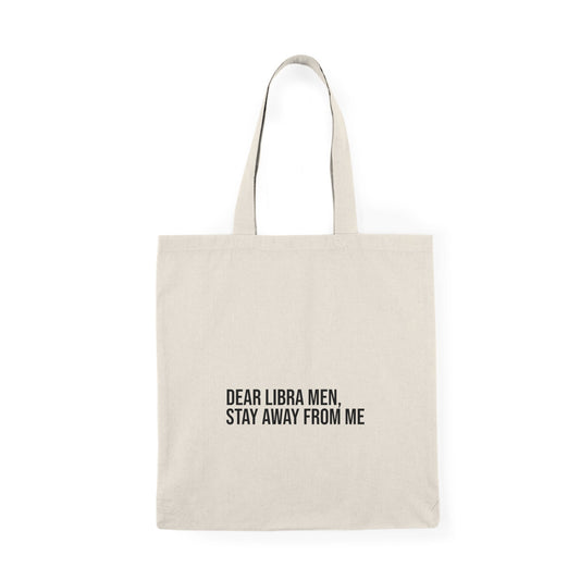 Natural Tote Bag to Ward off Libra Men - Existential Quotes