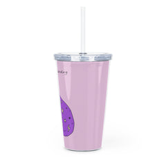 Shut up I'm Ascending Plastic Tumbler with Straw - Existential Quotes